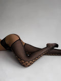 Ariel Black Fishnet Stockings