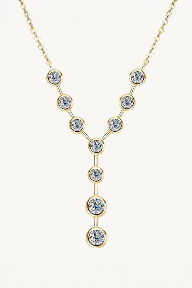 Celeste Y-Drop Moissanite Necklace
