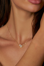 Twin Flame Moissanite Necklace